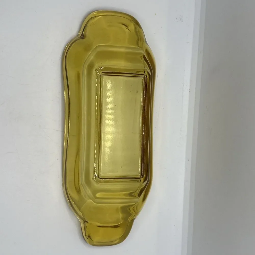VINTAGE‎ BROWN GLASS BANANA SPLIT SUNDAE BOAT DISH